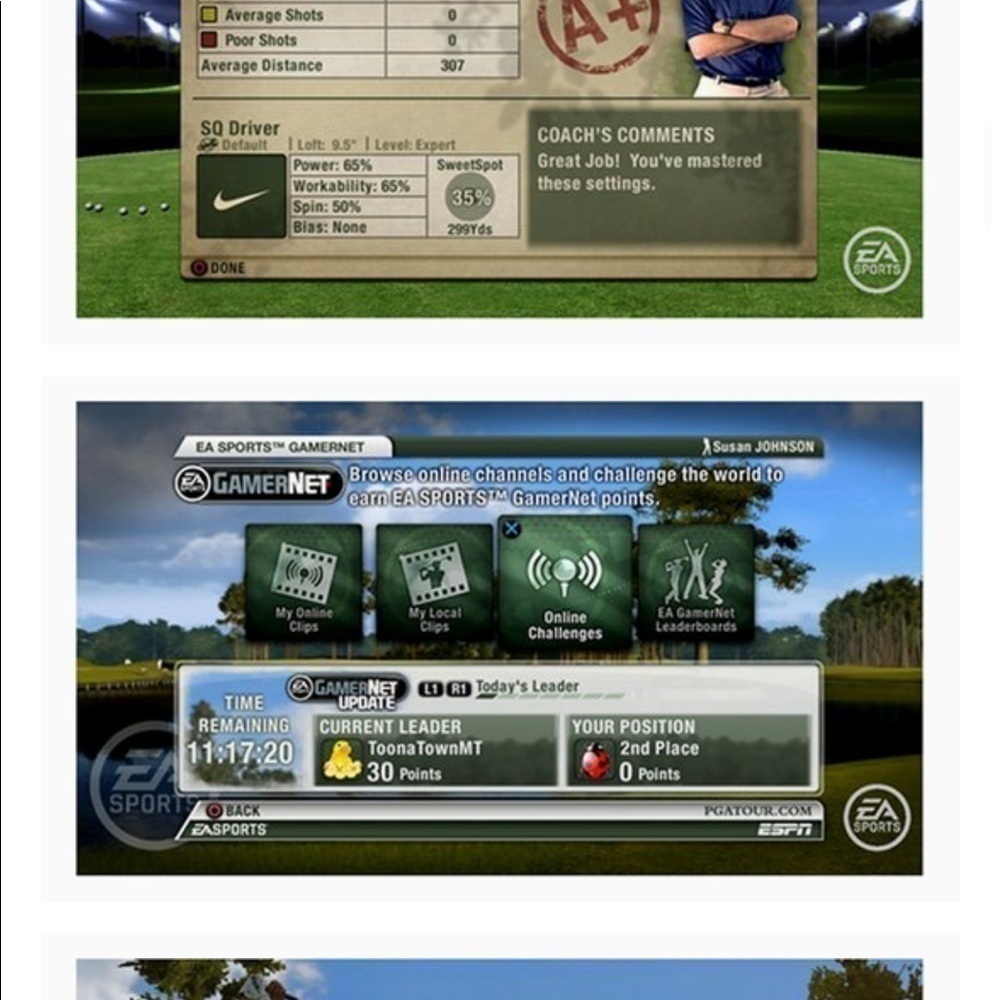 𝅺24. & 25. Tiger Woods PGA Tour 09 - Xbox 360 - Picture 6 of 9